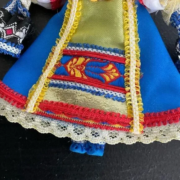 Vintage Russian Nesting Doll Matryoshka Wooden Hand Painted 5" Tall Christmas - Picture 5 of 9